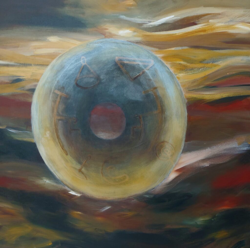 Oersymbolen van Moeder Aarde 100x100 Acryl